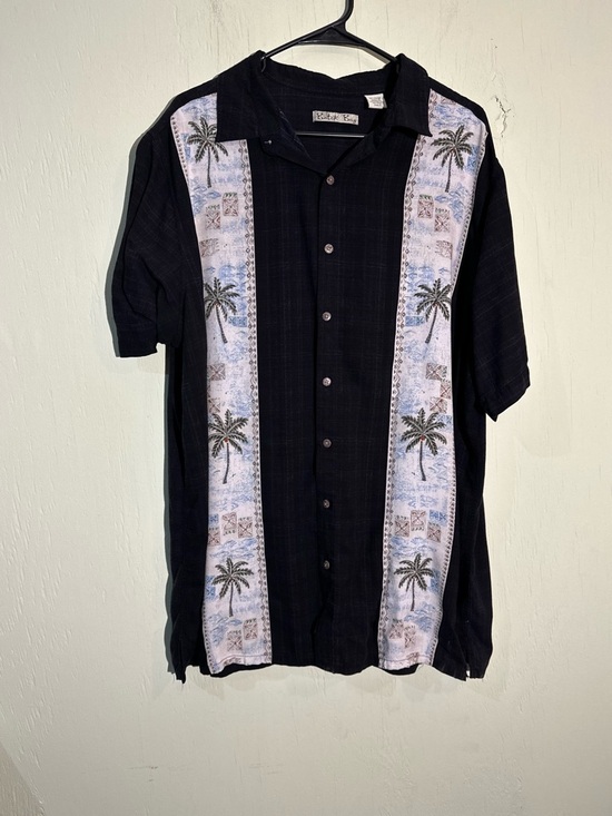 batik bay Other - Batik bay Hawaiian vacation tropical palm graphic print button bowling shirt 2x